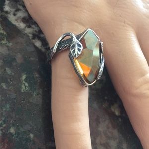Silpada sterling silver and Amber Crystal